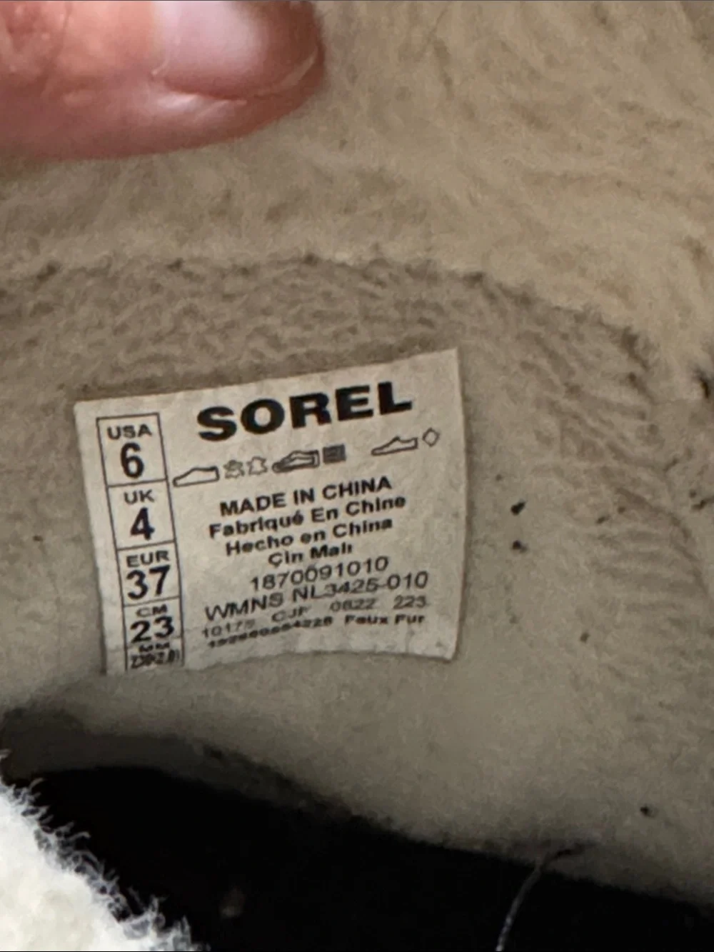 Sorel Women's Tivoli IV Waterproof Faux Fur Suede Winter Boots Black Size 6